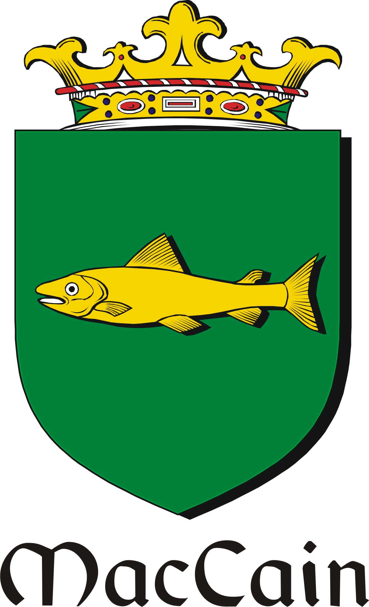 Thumbnail Cain-Mac Family Crest / Irish Coat of Arms Image Download