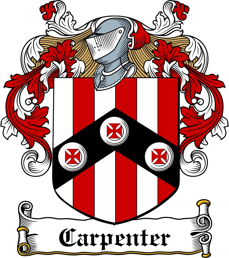 Thumbnail Carpenter Family Crest / Irish Coat of Arms Image Download