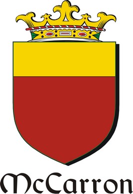 Thumbnail Carron-Mc Family Crest / Irish Coat of Arms Image Download