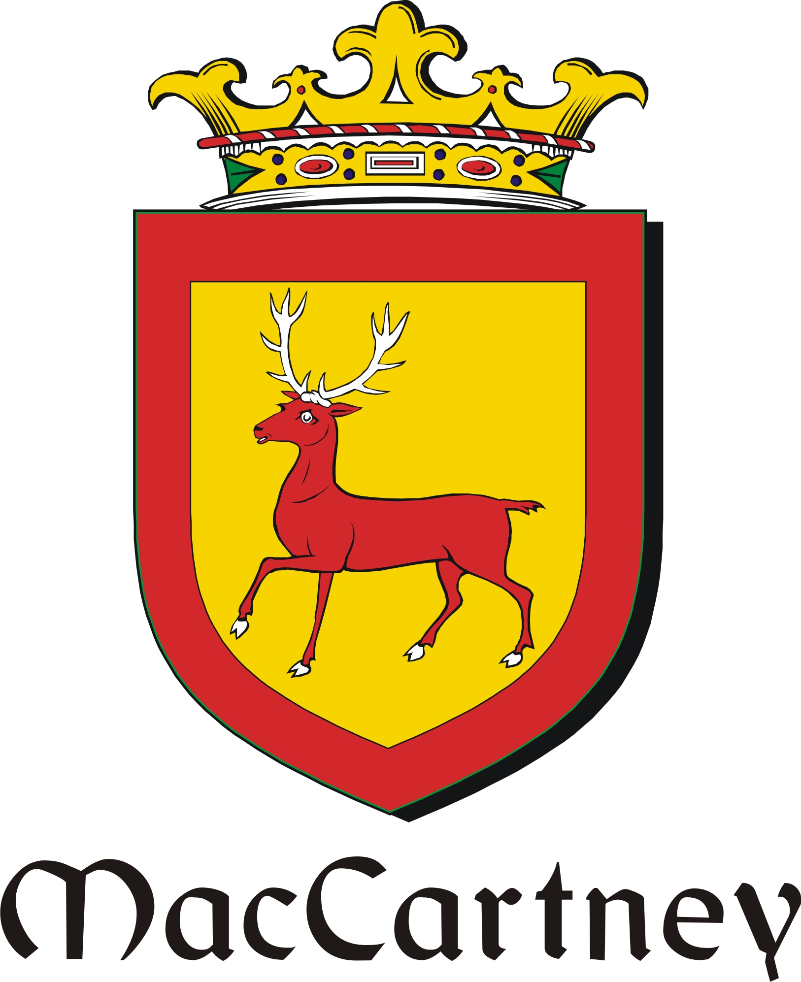 Thumbnail Cartney-Mac Family Crest / Irish Coat of Arms Image Download