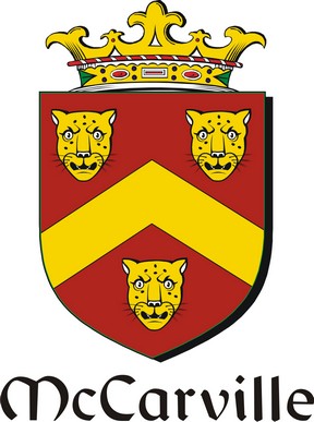 Thumbnail Carville-Mc Family Crest / Irish Coat of Arms Image Download