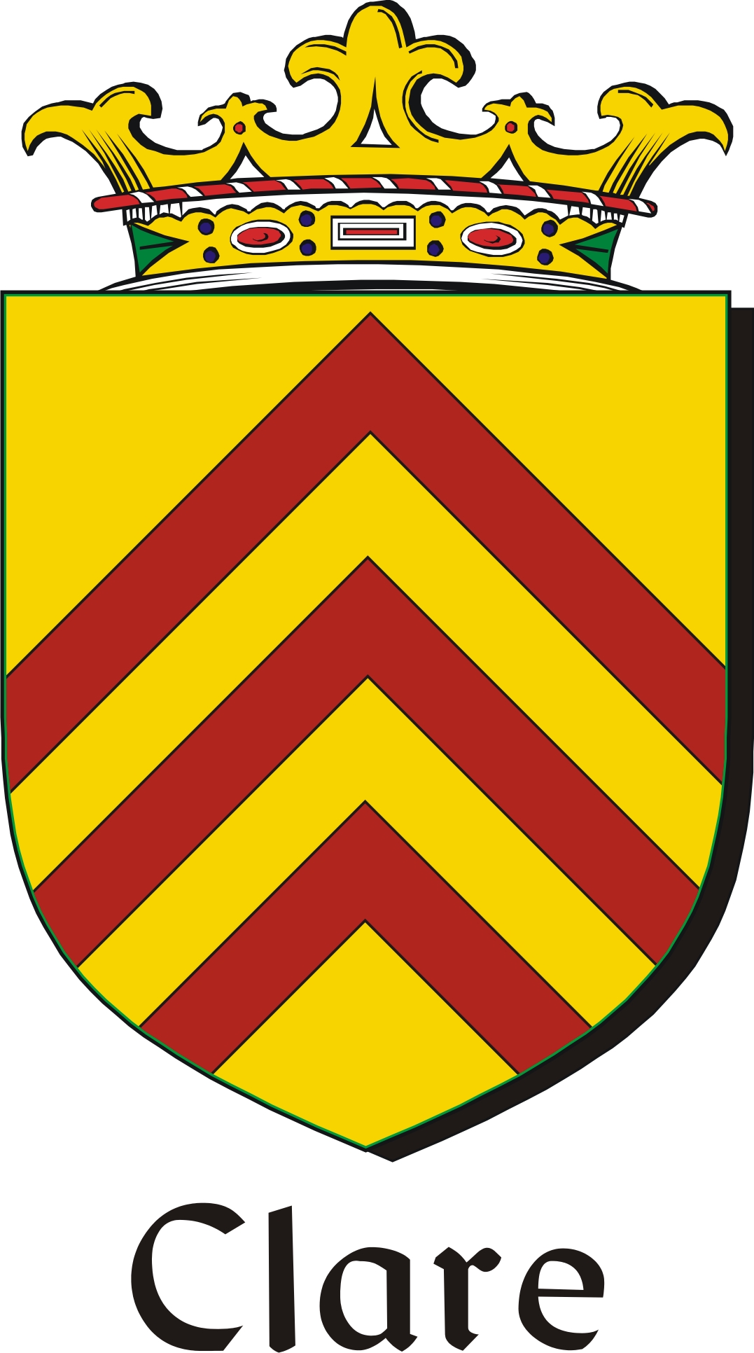 Thumbnail Clare Family Crest / Irish Coat of Arms Image Download Thumbnail Clare Family Crest / Irish Coat of Arms Image Download