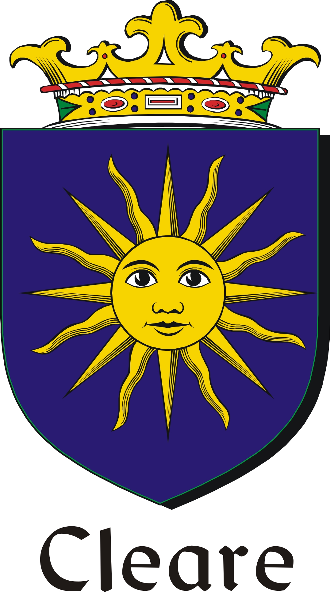 Thumbnail Cleare Family Crest / Irish Coat of Arms Image Download Thumbnail Cleare Family Crest / Irish Coat of Arms Image Download