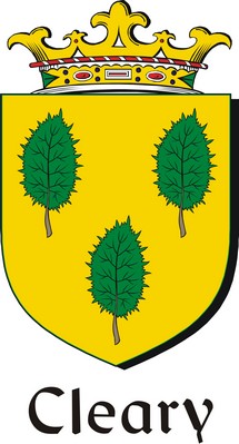 Thumbnail Cleary Family Crest / Irish Coat of Arms Image Download