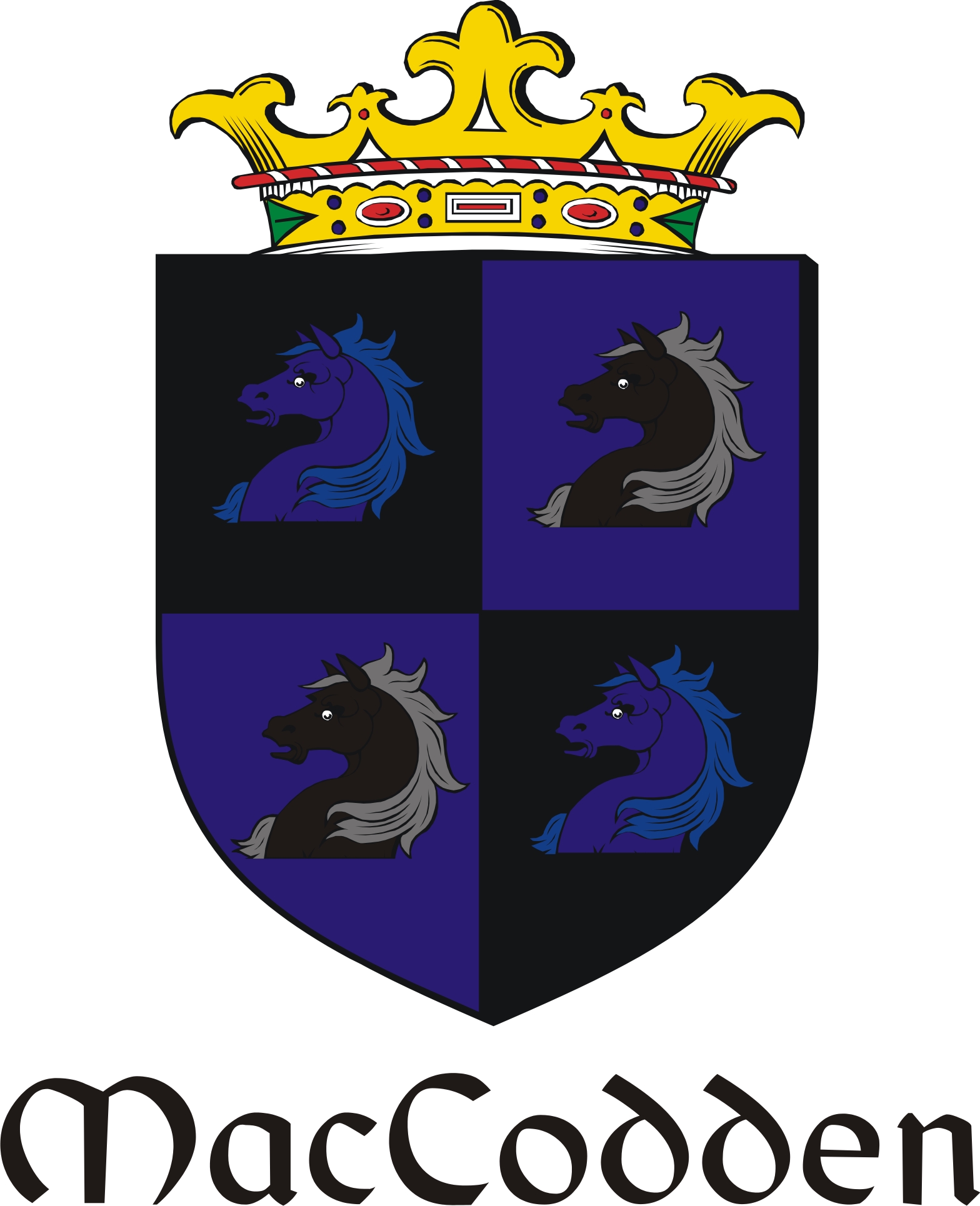 Thumbnail Codden-Mac Family Crest / Irish Coat of Arms Image Download