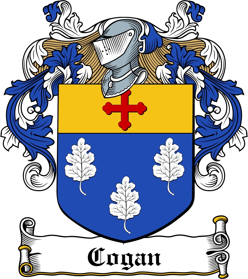 Thumbnail Cogan Family Crest / Irish Coat of Arms Image Download