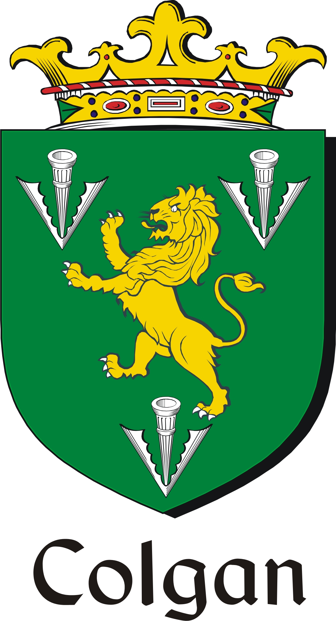 Thumbnail Colgan Family Crest / Irish Coat of Arms Image Download