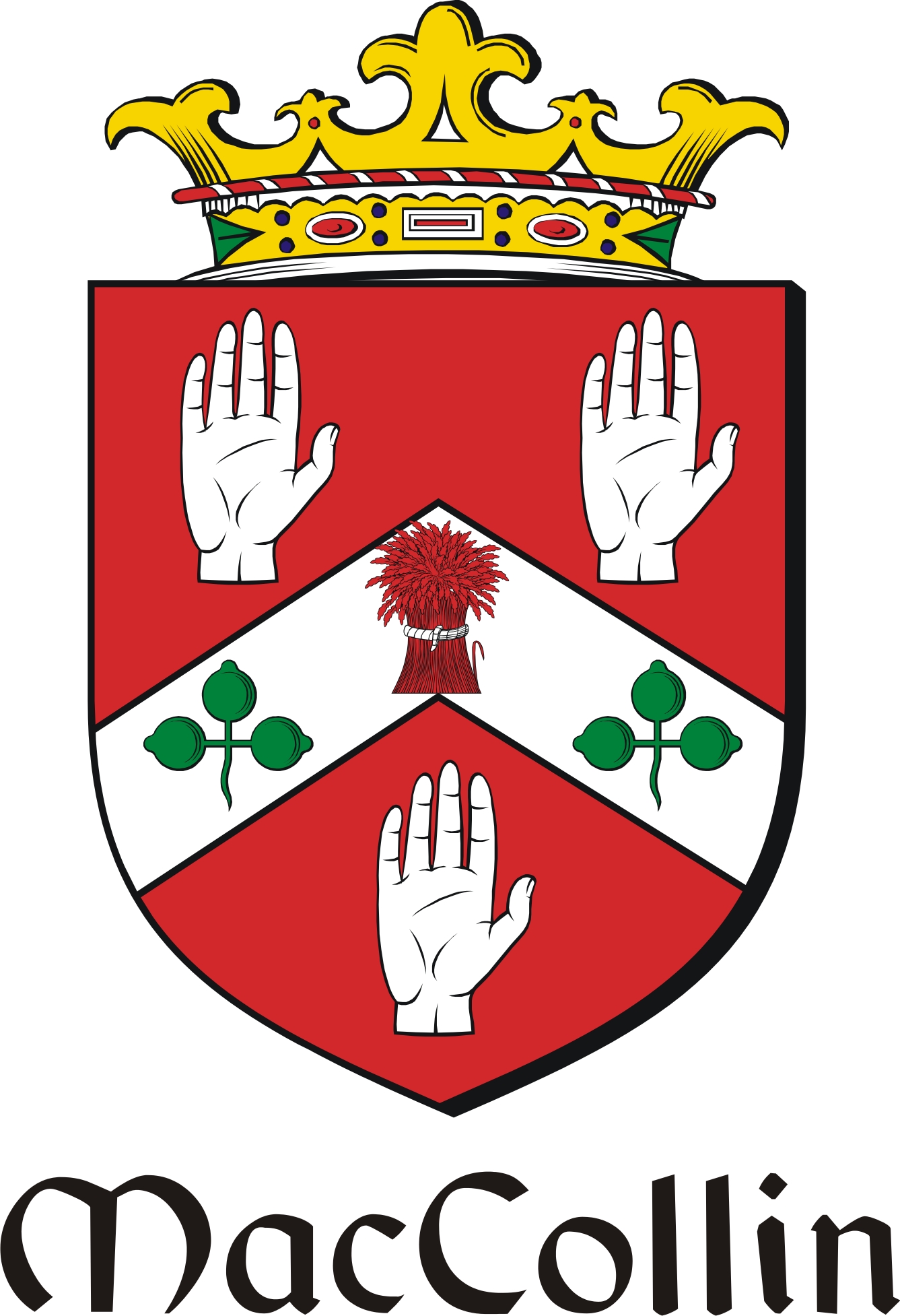Thumbnail Collin-Mac Family Crest / Irish Coat of Arms Image Download