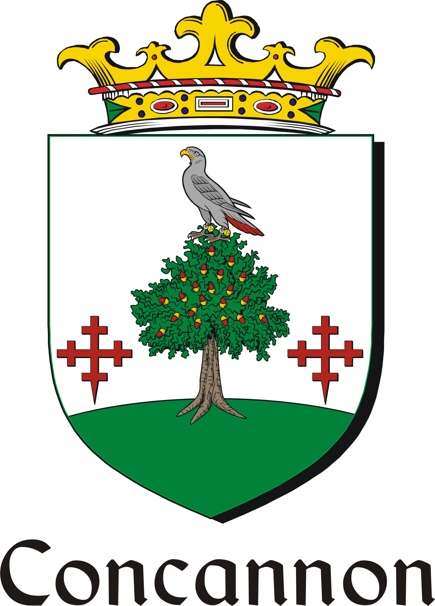 Thumbnail Concannon Family Crest / Irish Coat of Arms Image Download