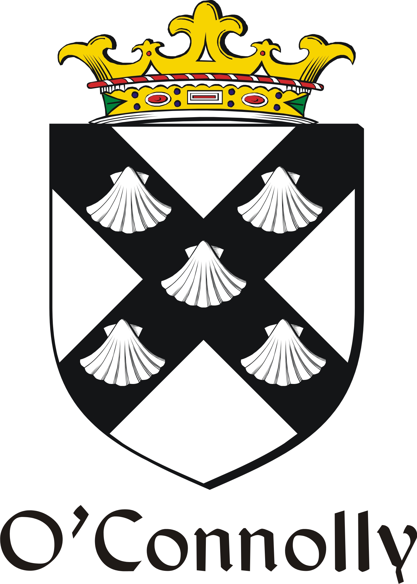Thumbnail Connolly-O Family Crest / Irish Coat of Arms Image Download