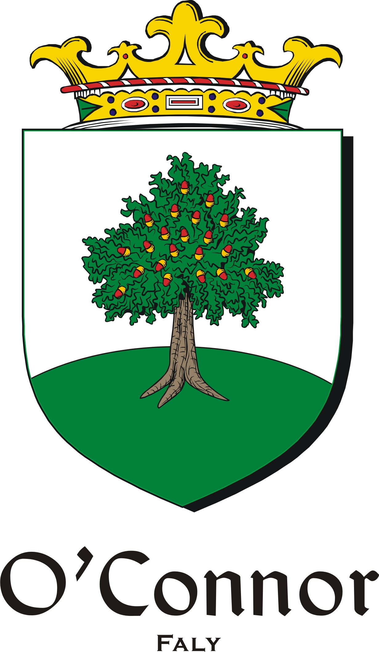 Thumbnail Connor-O-Faly Family Crest / Irish Coat of Arms Image Download