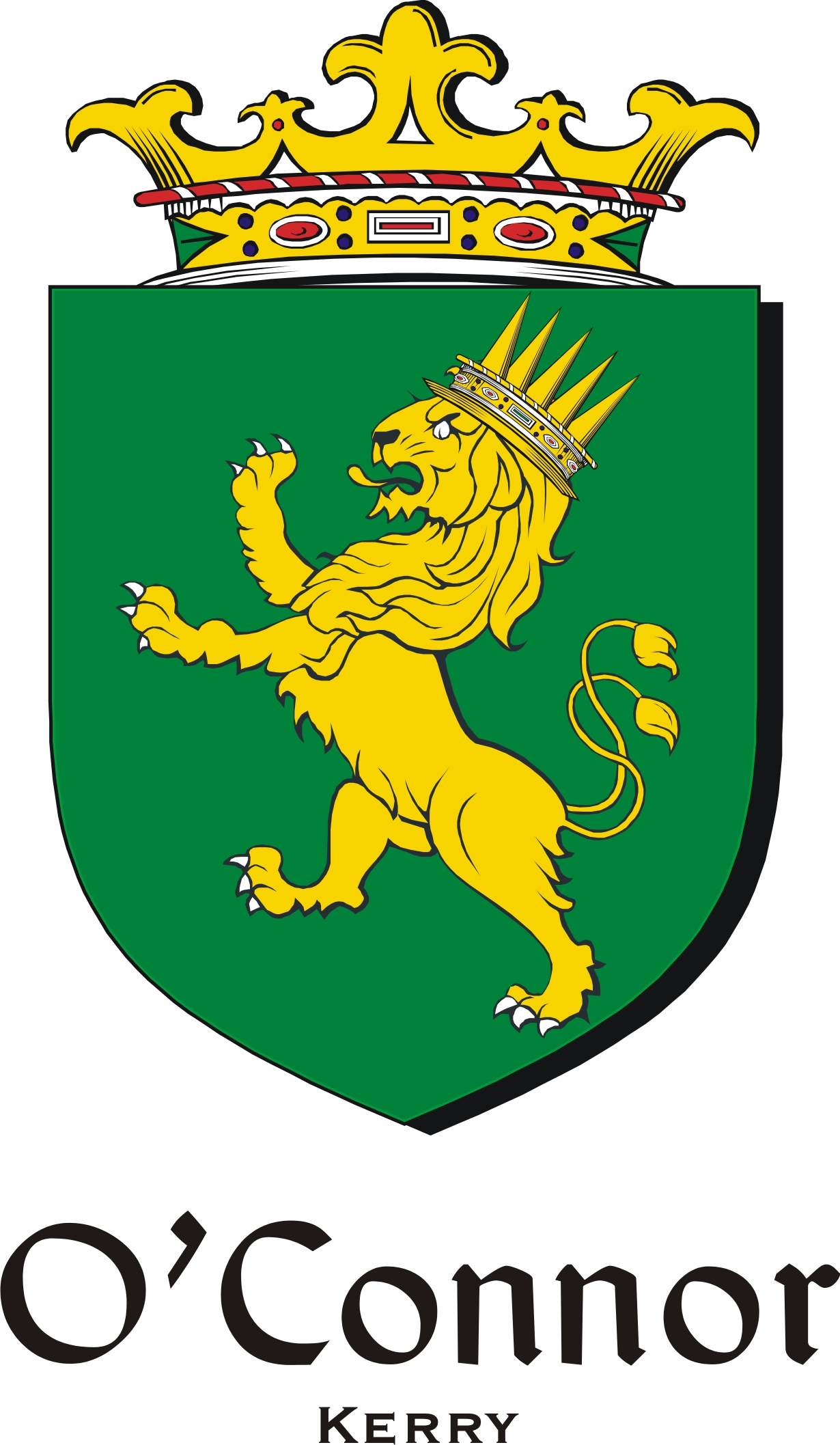 Thumbnail Connor-O-Kerry Family Crest / Irish Coat of Arms Image Download