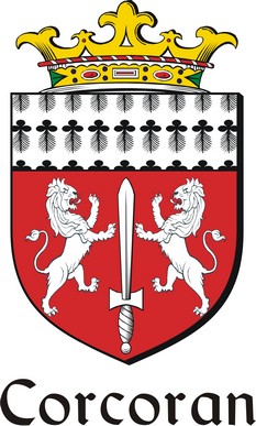 Thumbnail Corcoran Family Crest / Irish Coat of Arms Image Download