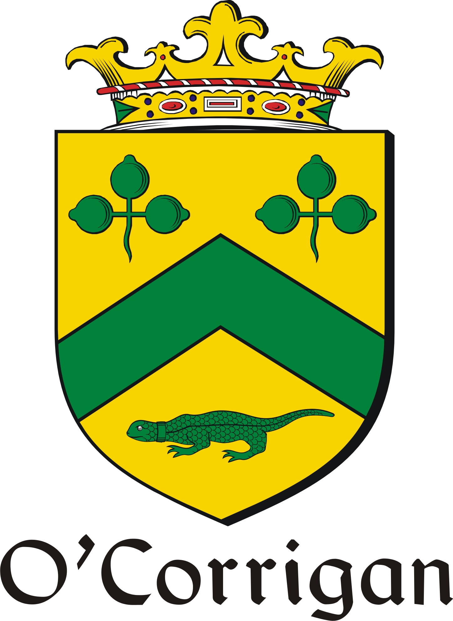 Thumbnail Corrigan-O Family Crest / Irish Coat of Arms Image Download