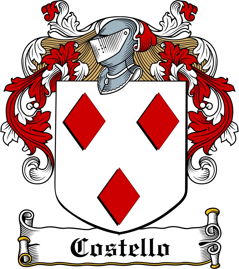 Thumbnail Costello Family Crest / Irish Coat of Arms Image Download