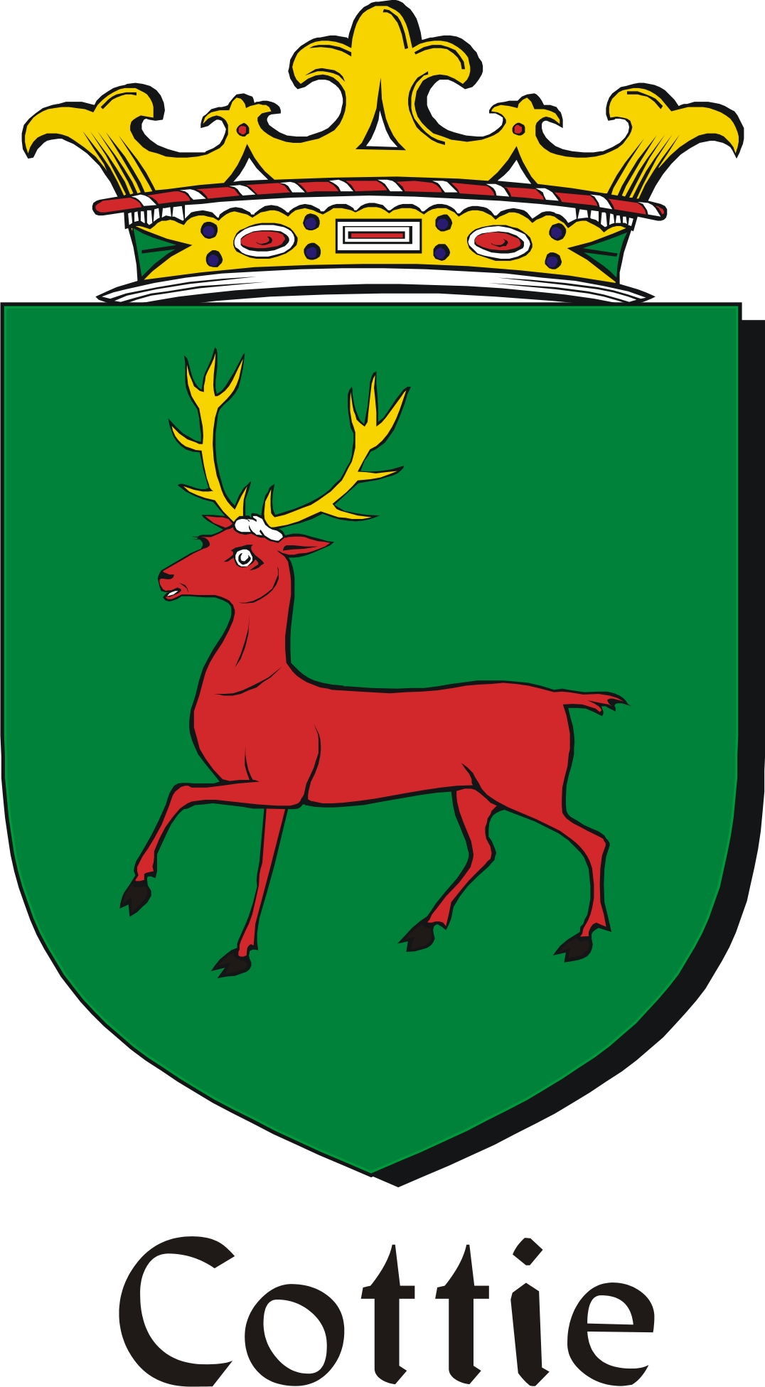 Thumbnail Cottie Family Crest / Irish Coat of Arms Image Download