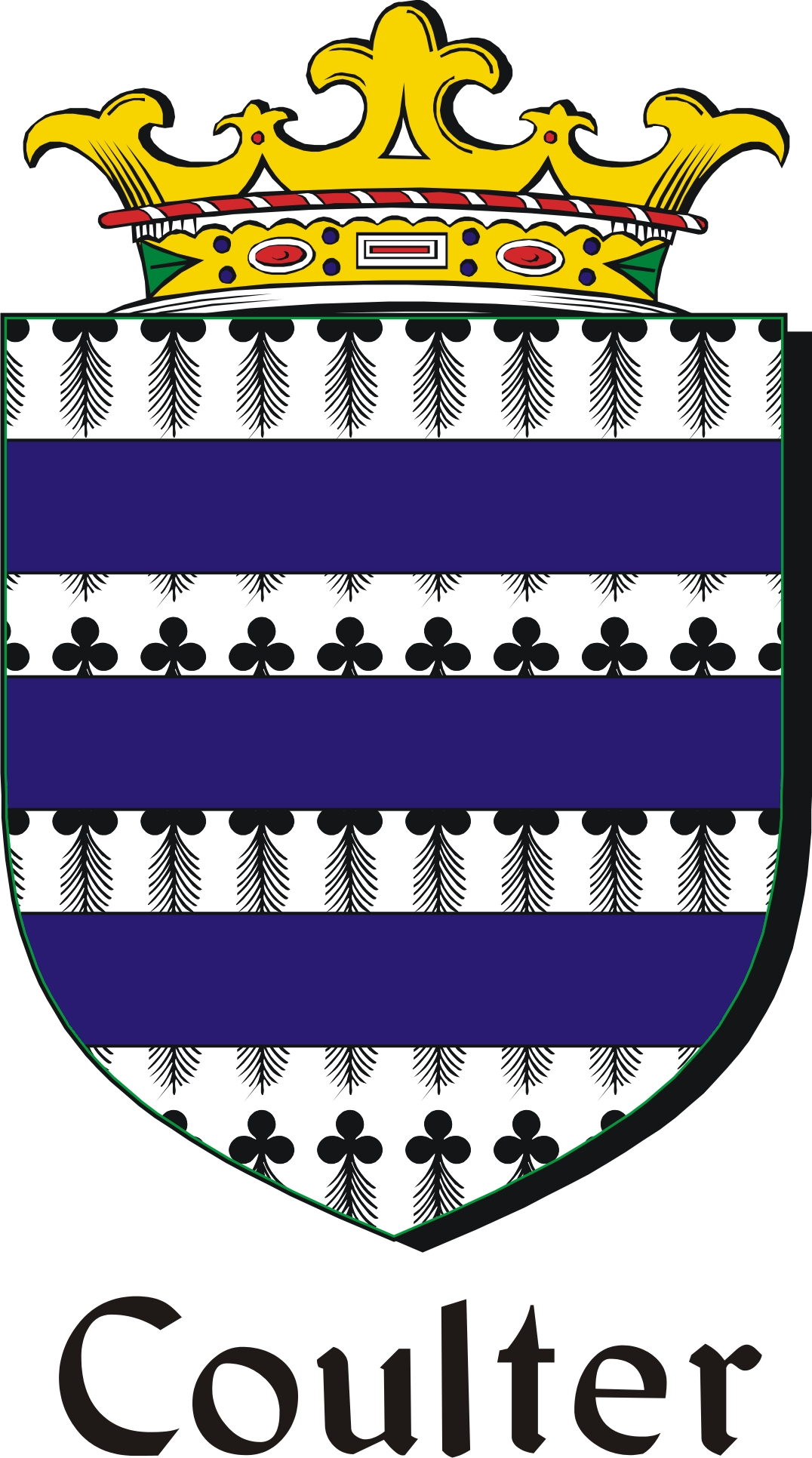 Thumbnail Coulter Family Crest / Irish Coat of Arms Image Download