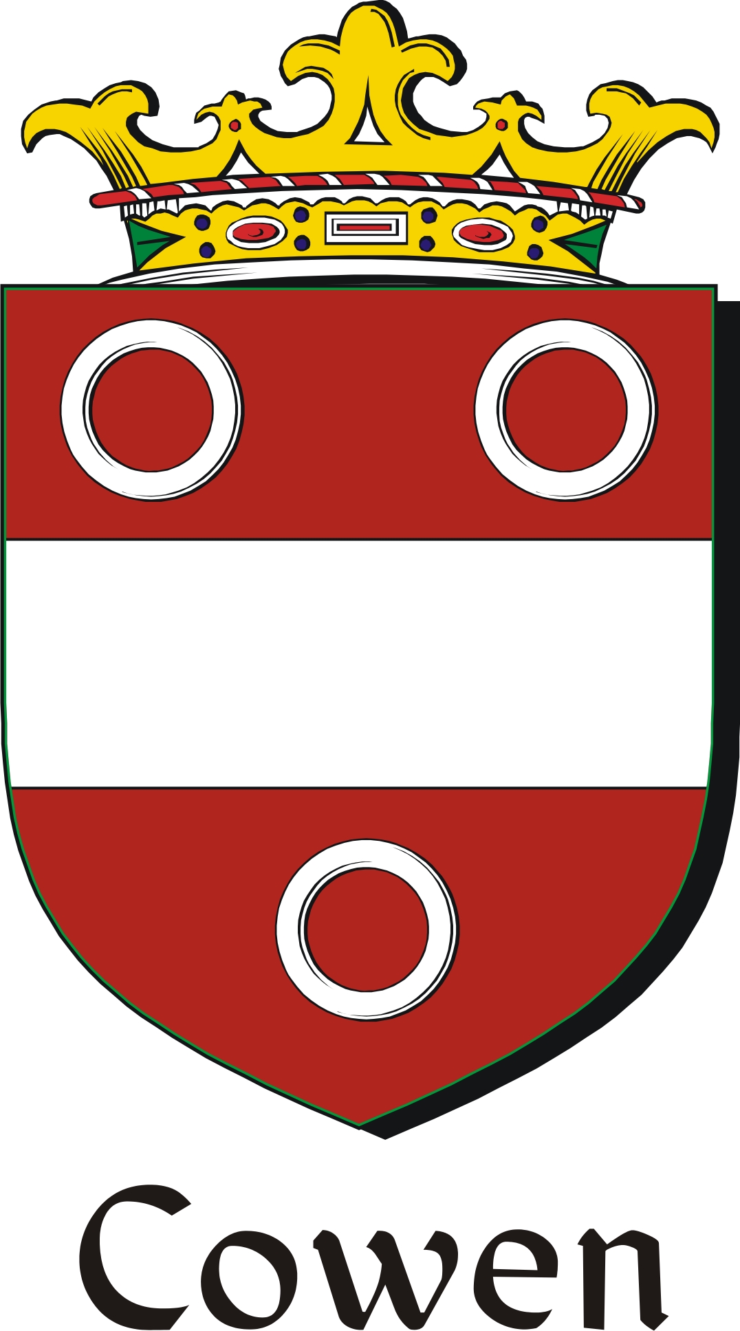 Thumbnail Cowen Family Crest / Irish Coat of Arms Image Download