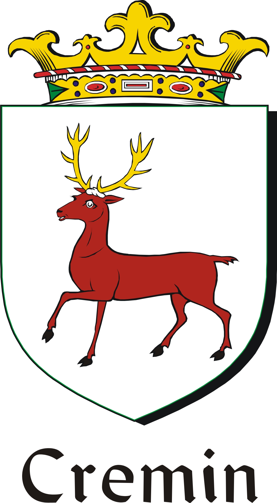 Thumbnail Cremin Family Crest / Irish Coat of Arms Image Download