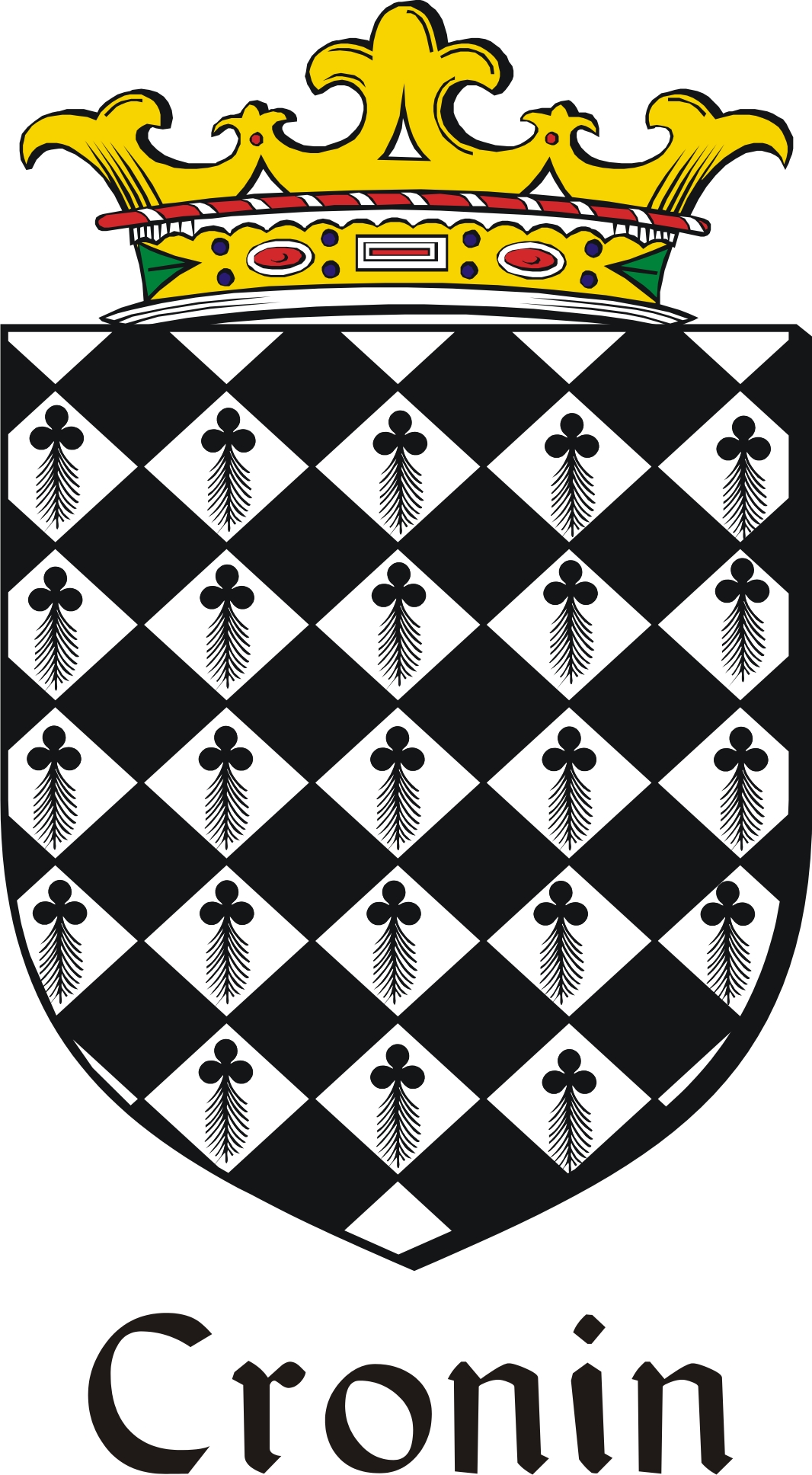 Thumbnail Cronin Family Crest / Irish Coat of Arms Image Download