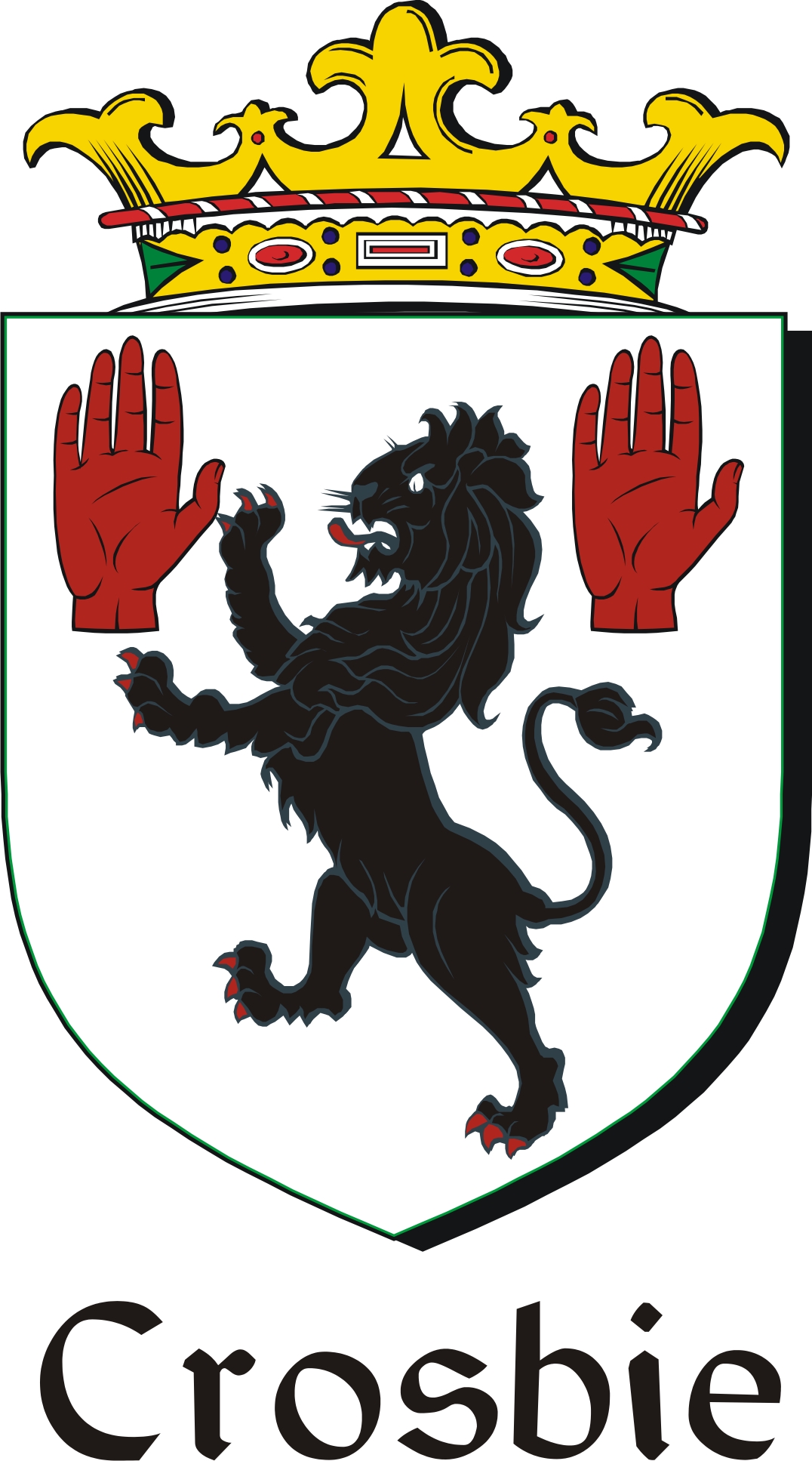 Thumbnail Crosbie Family Crest / Irish Coat of Arms Image Download