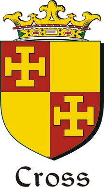 Thumbnail Cross Family Crest / Irish Coat of Arms Image Download