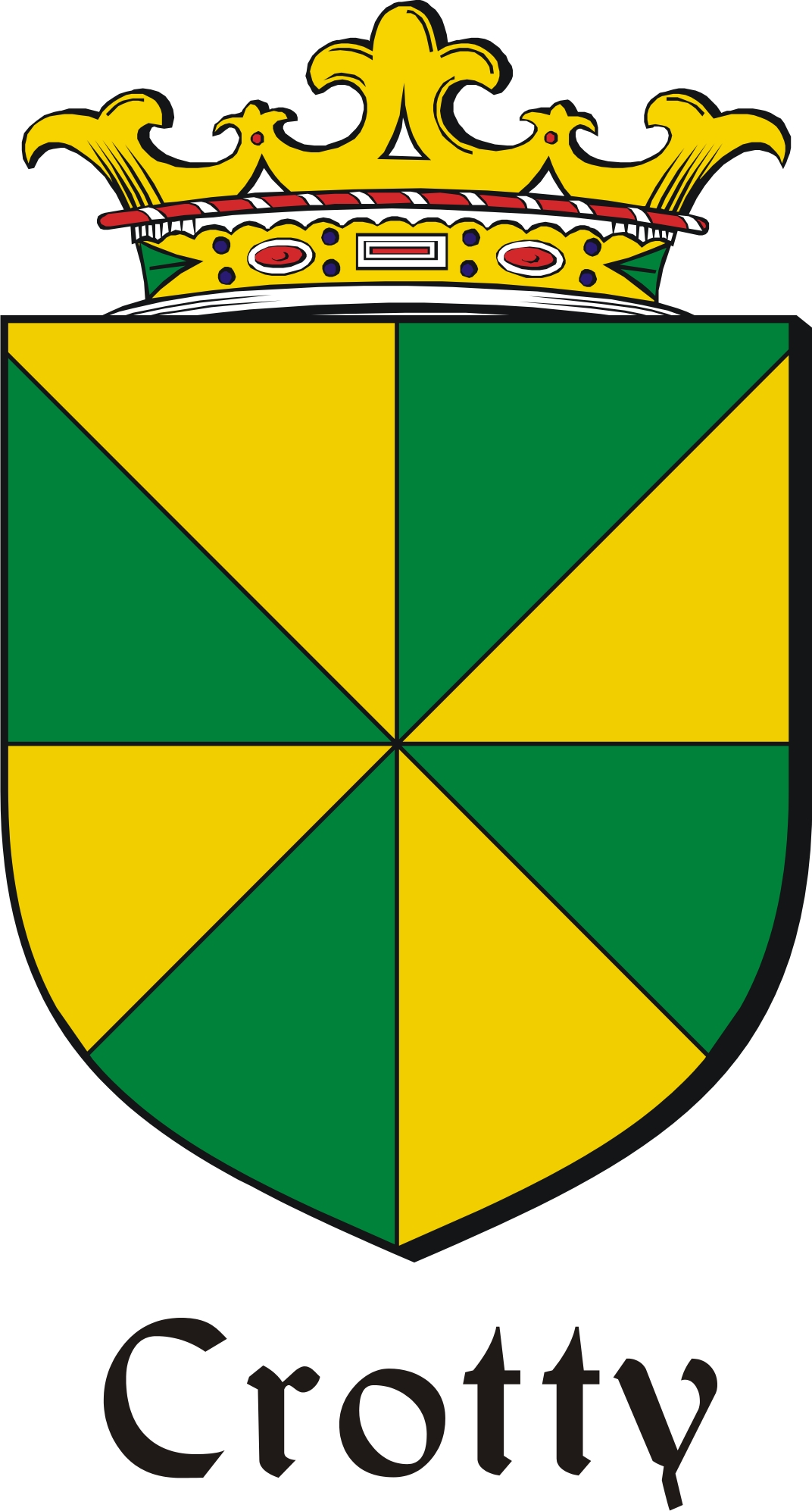 Thumbnail Crotty Family Crest / Irish Coat of Arms Image Download