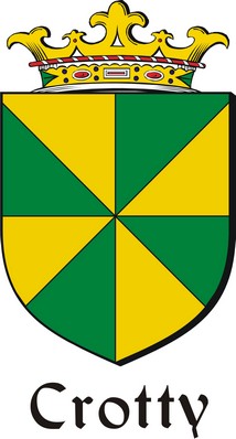 Thumbnail Crotty Family Crest / Irish Coat of Arms Image Download