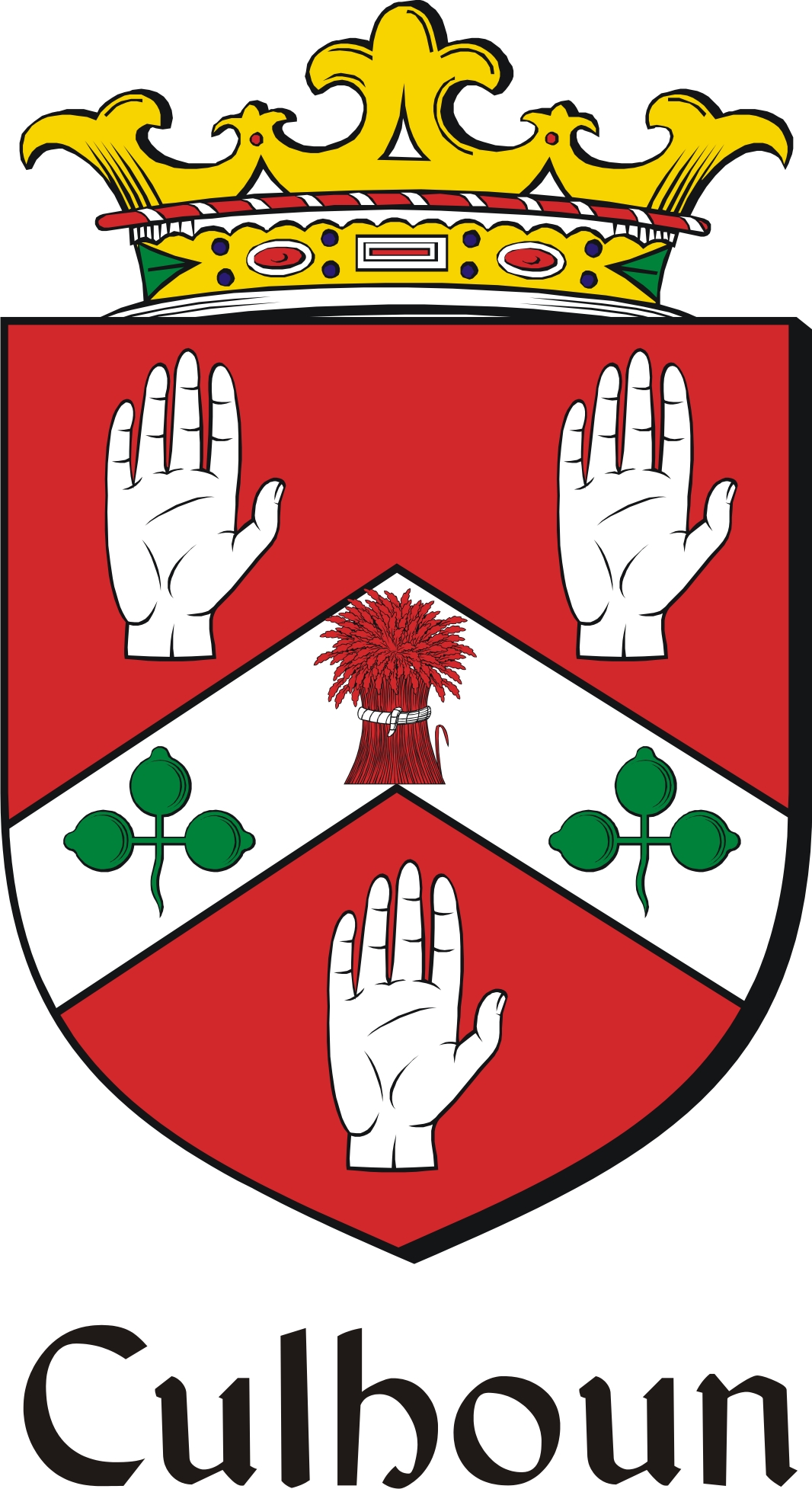 Thumbnail Culhoun Family Crest / Irish Coat of Arms Image Download