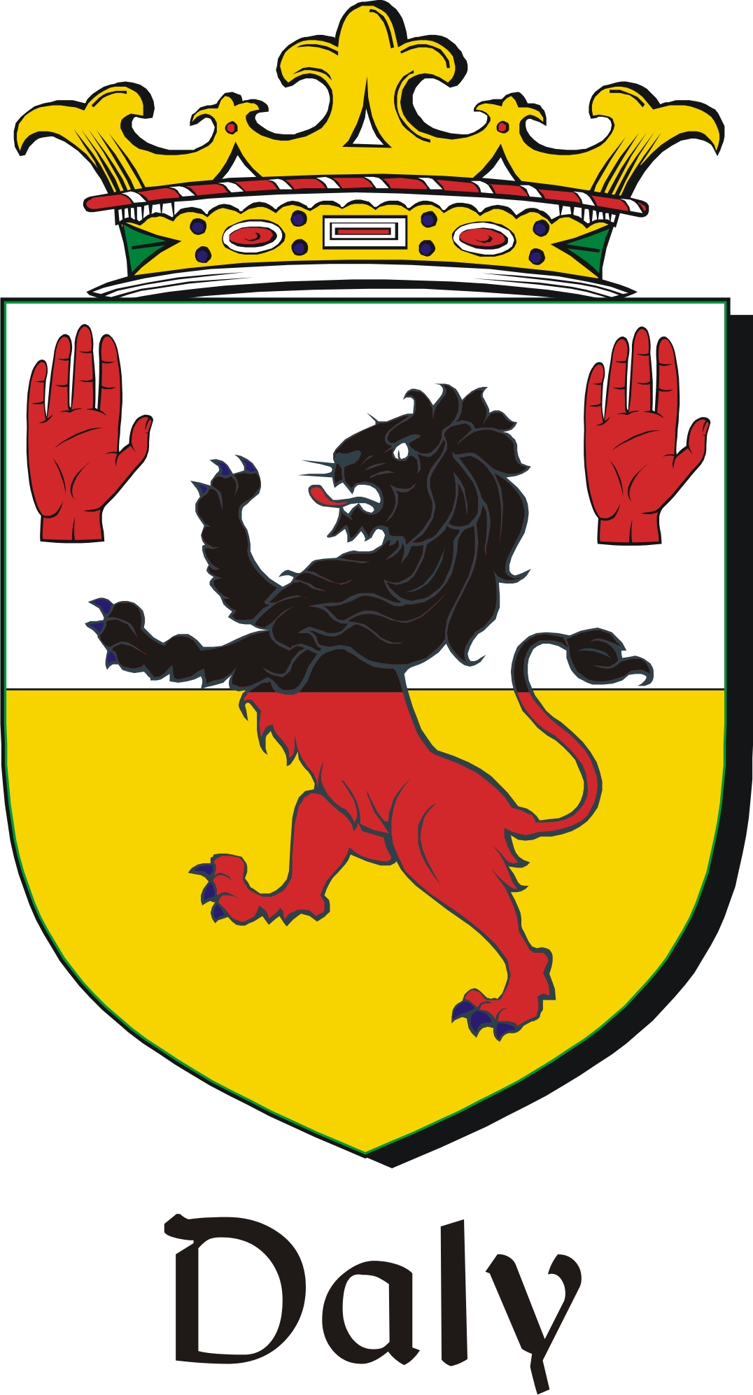 Thumbnail Daly Family Crest / Irish Coat of Arms Image Download