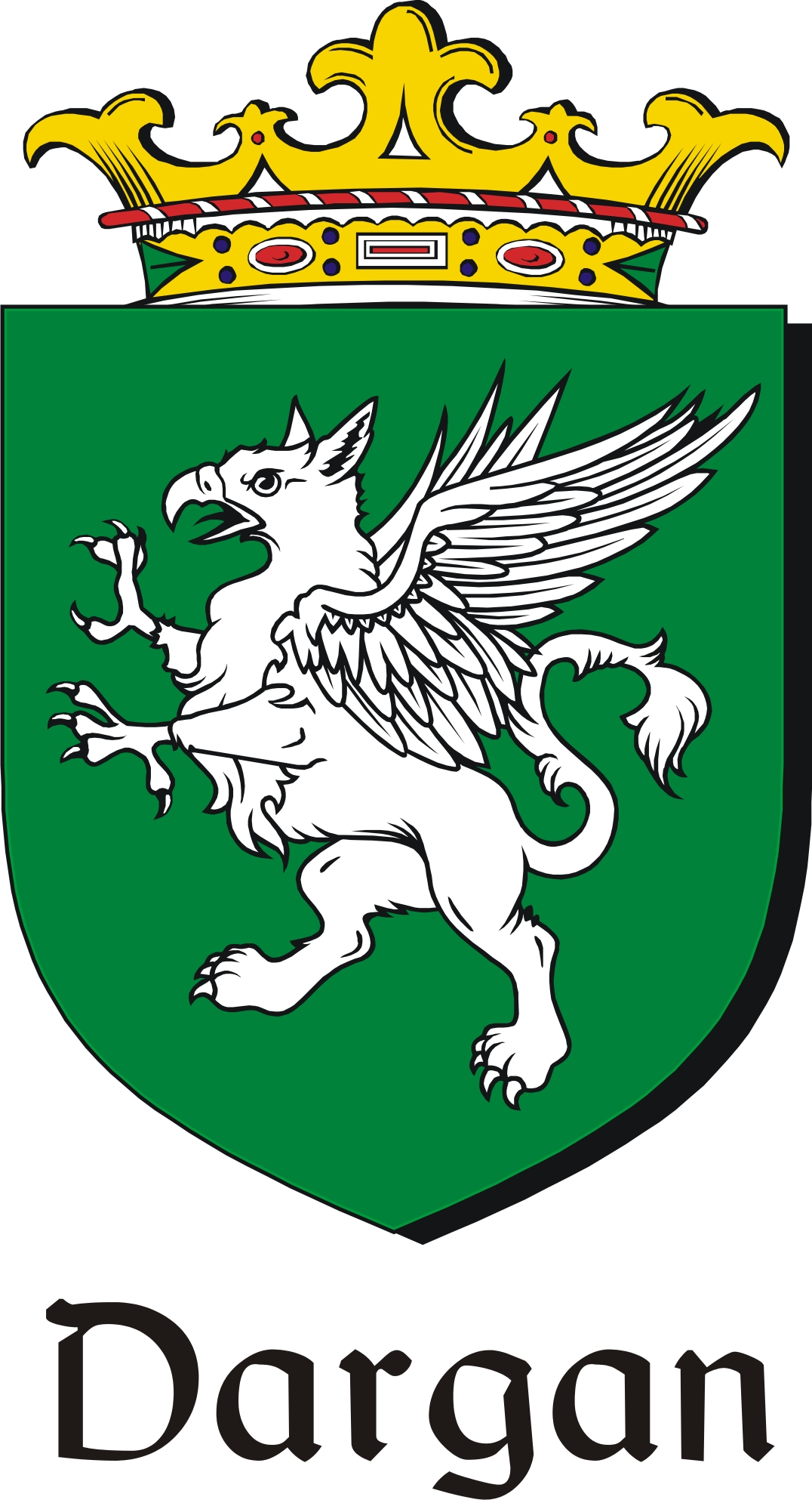 Thumbnail Dargan Family Crest / Irish Coat of Arms Image Download