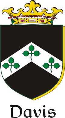Thumbnail Davis Family Crest / Irish Coat of Arms Image Download