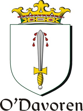Thumbnail Davoren-O Family Crest / Irish Coat of Arms Image Download