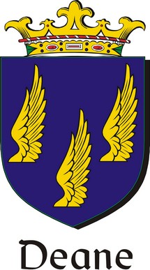 Thumbnail Deane Family Crest / Irish Coat of Arms Image Download