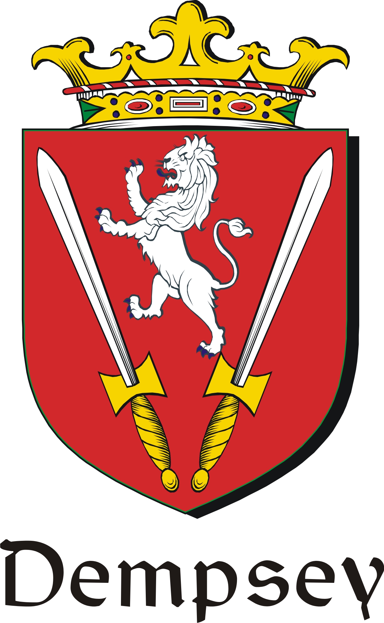 Thumbnail Dempsey Family Crest / Irish Coat of Arms Image Download