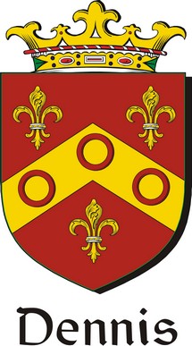 Thumbnail Dennis Family Crest / Irish Coat of Arms Image Download