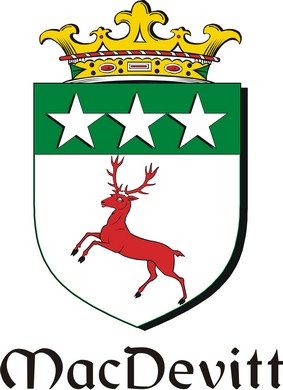 Thumbnail Devitt-Mac Family Crest / Irish Coat of Arms Image Download