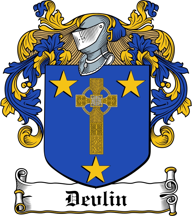 Thumbnail Devlin Family Crest / Irish Coat of Arms Image Download