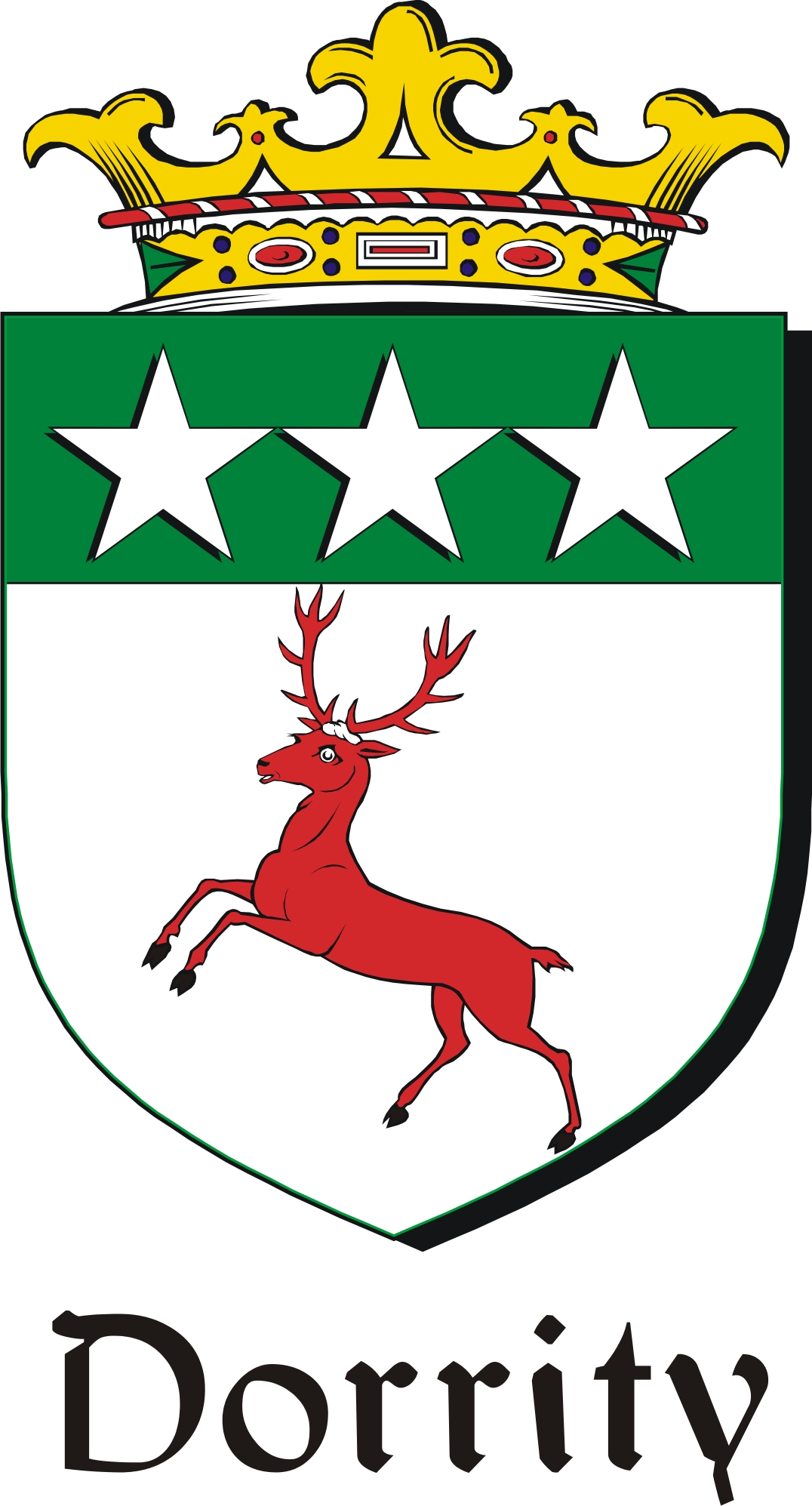 Thumbnail Dorrity Family Crest / Irish Coat of Arms Image Download