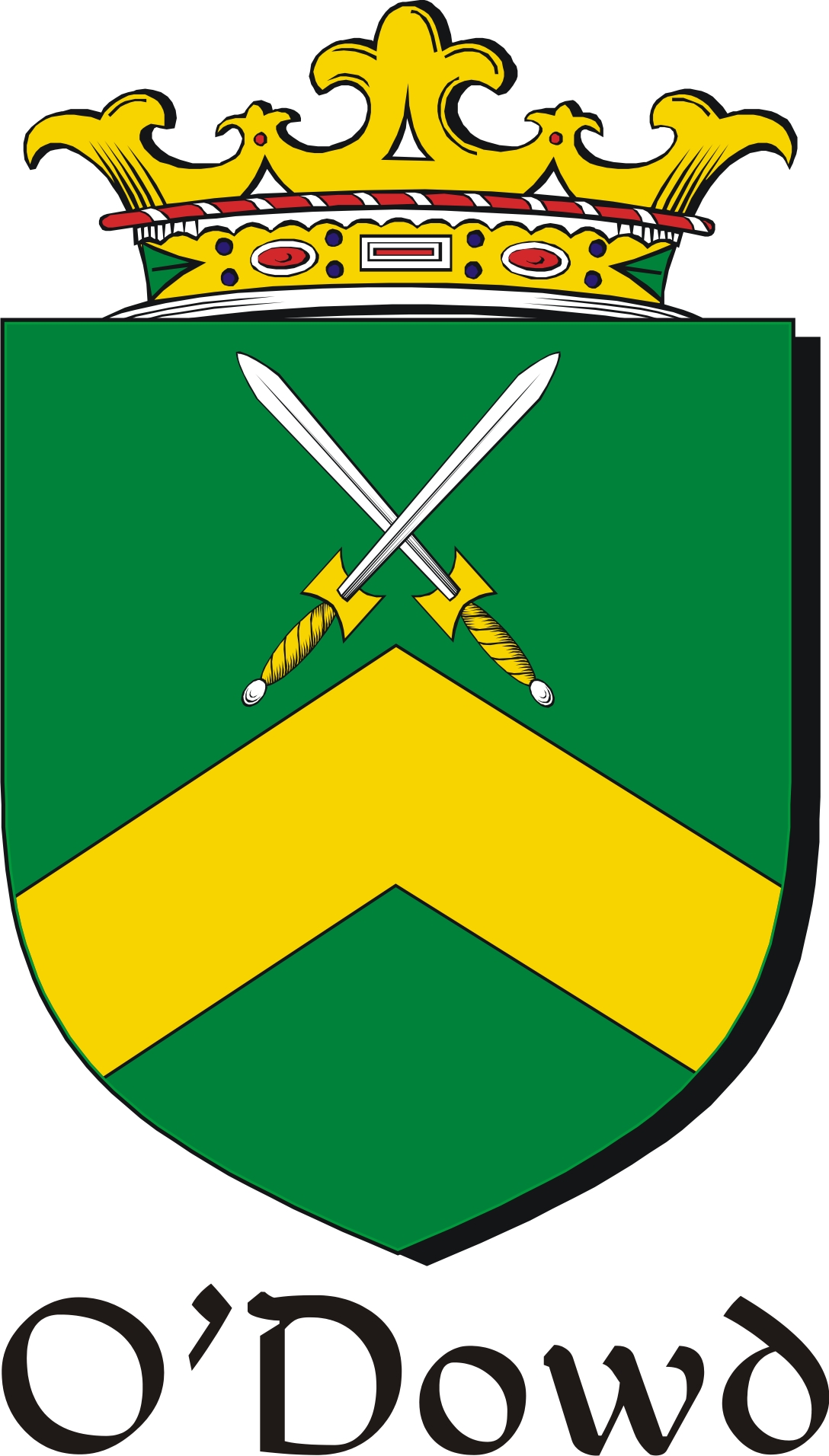 Thumbnail Dowd-O Family Crest / Irish Coat of Arms Image Download