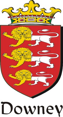 Thumbnail Downey Family Crest / Irish Coat of Arms Image Download