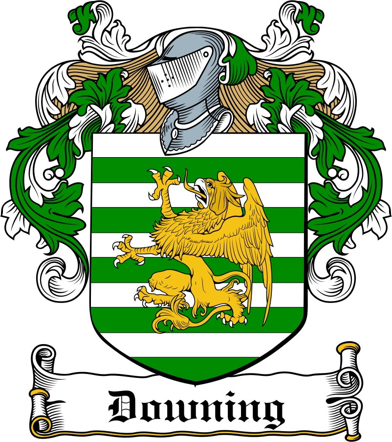 Thumbnail Downing Family Crest / Irish Coat of Arms Image Download