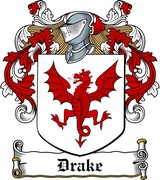 Thumbnail Drake Family Crest / Irish Coat of Arms Image Download