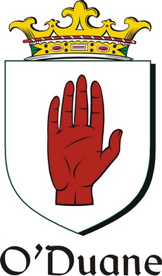Thumbnail Duane-O Family Crest / Irish Coat of Arms Image Download