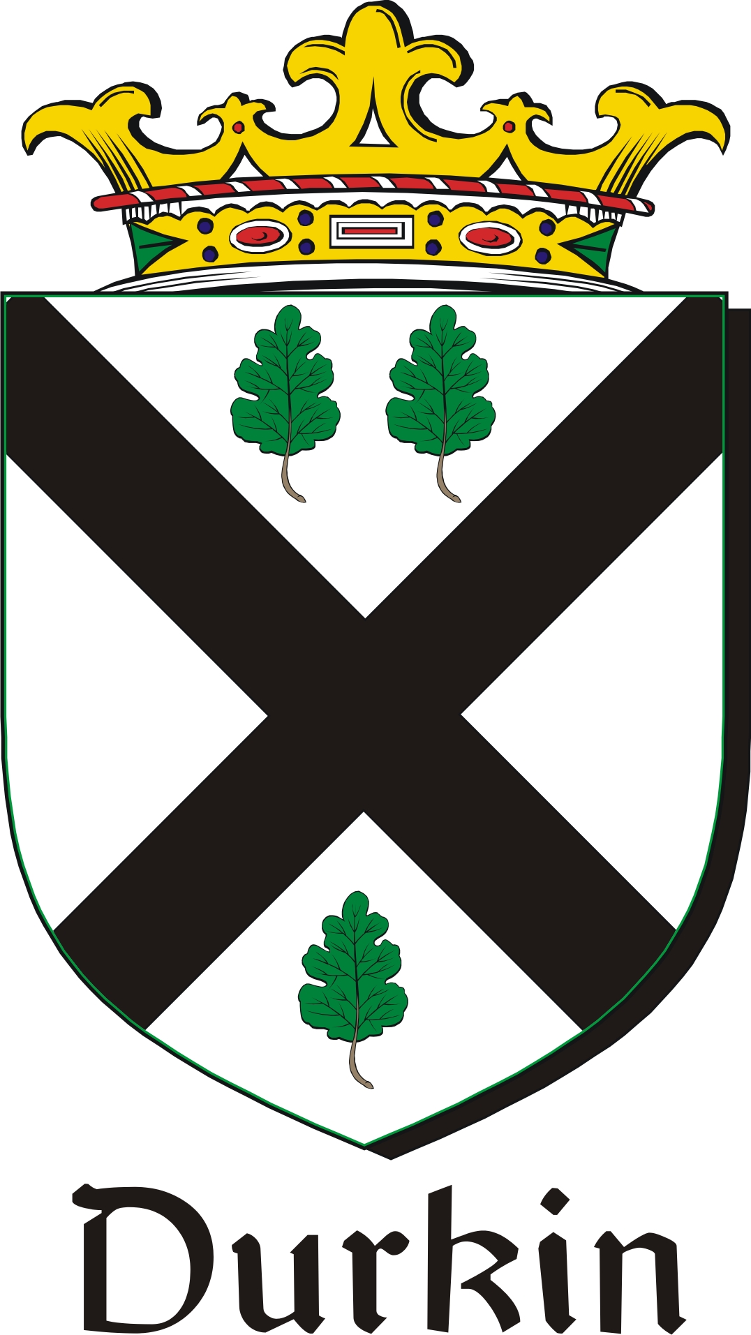 Thumbnail Durkin Family Crest / Irish Coat of Arms Image Download