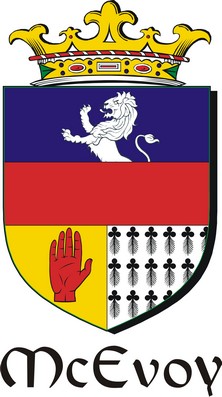 Thumbnail Evoy-Mc Family Crest / Irish Coat of Arms Image Download