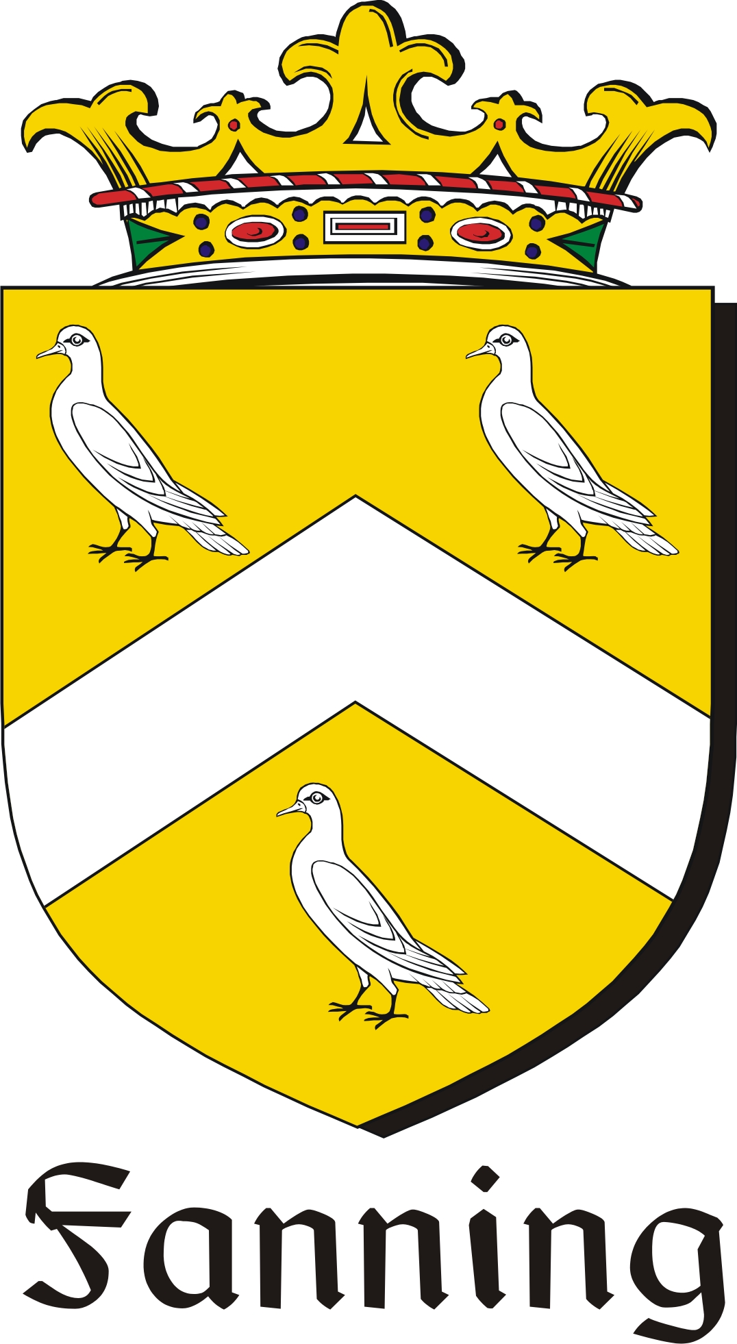 Thumbnail Fanning Family Crest / Irish Coat of Arms Image Download