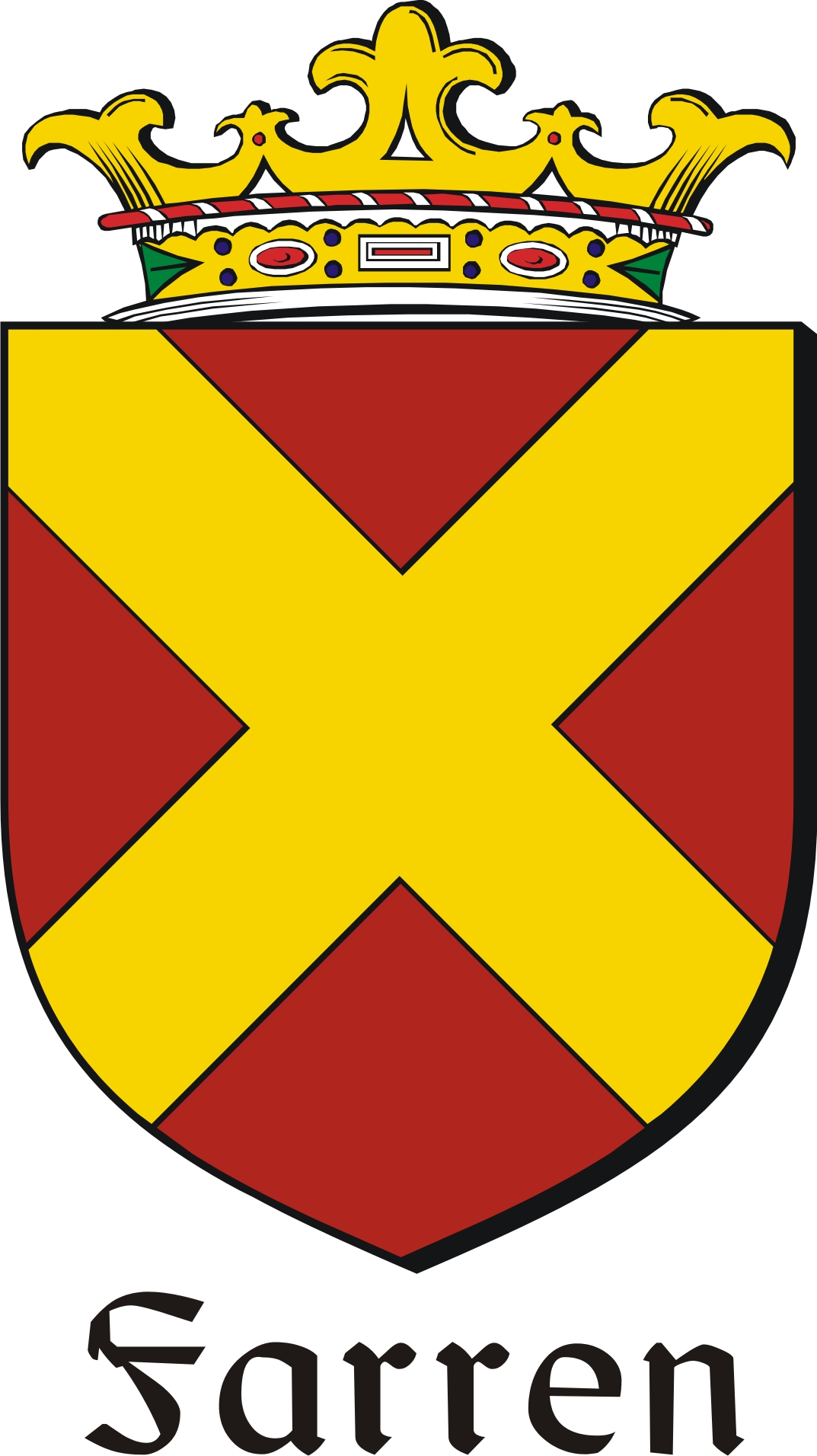 Thumbnail Farren Family Crest / Irish Coat of Arms Image Download