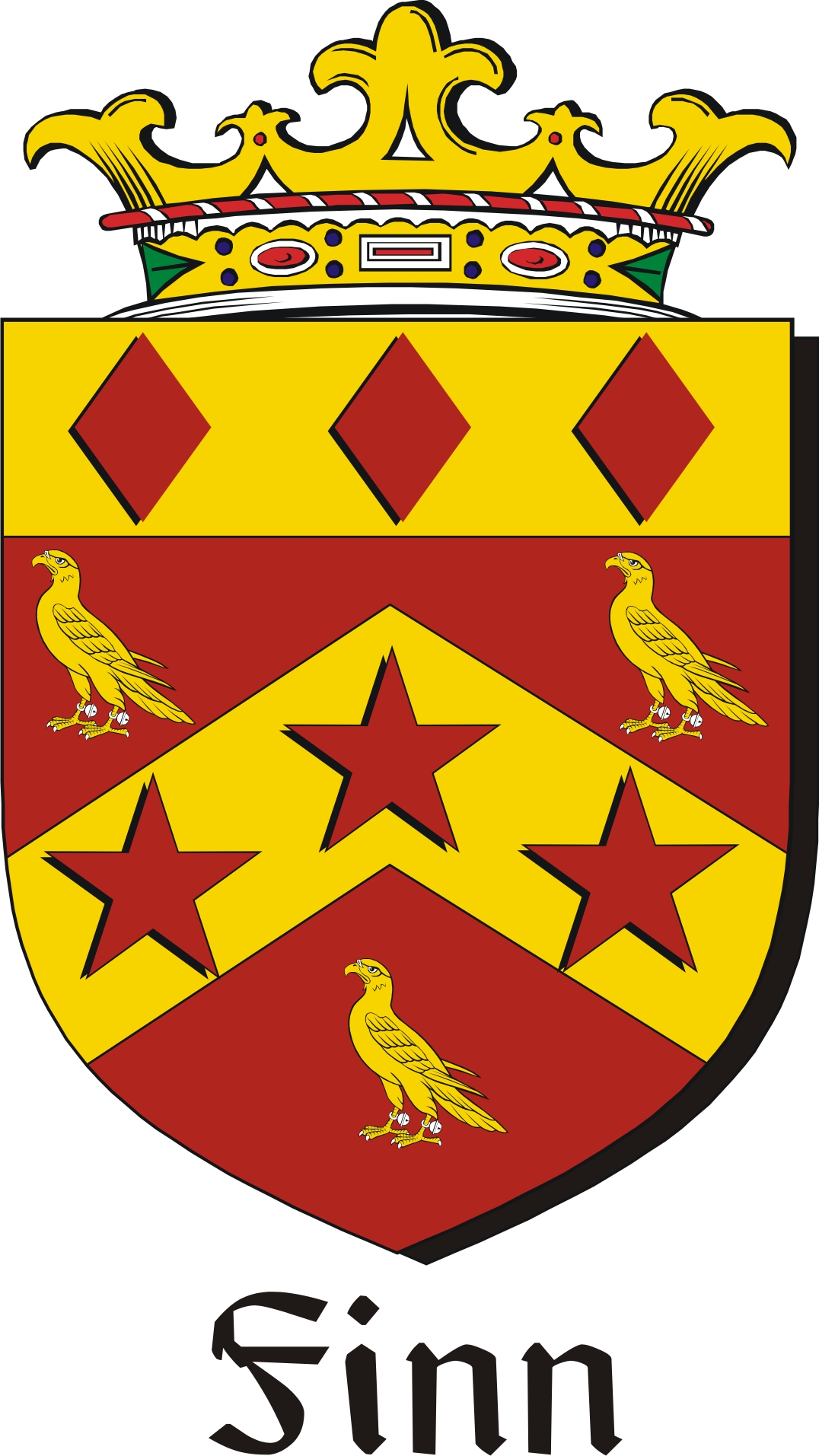 Thumbnail Finn Family Crest / Irish Coat of Arms Image Download Thumbnail Finn Family Crest / Irish Coat of Arms Image Download