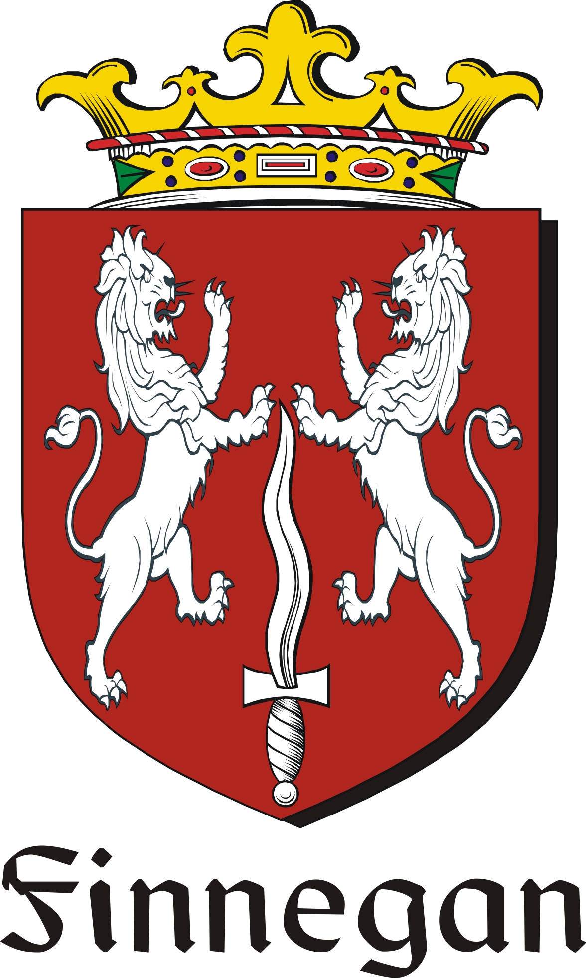 Thumbnail Finnegan Family Crest / Irish Coat of Arms Image Download Thumbnail Finnegan Family Crest / Irish Coat of Arms Image Download